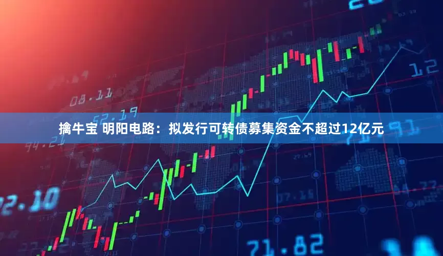 擒牛宝 明阳电路：拟发行可转债募集资金不超过12亿元